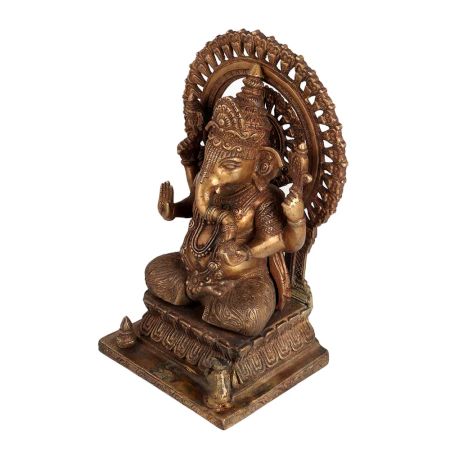 Brass Hindu God Lord Ganesha Statue