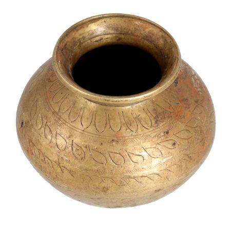 Indian Brass Water Pot or Lota for Decor