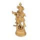 Brass Golden Lord Krishna Statue for Worship