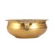 Plain Golden Brass Bowl in Antique Finish