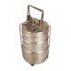 Handmade Brass Three Compartment Tiffin Box