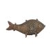 Small Brass Fish Statue in Jali Work