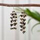 Brown Tourmaline Dangle Earrings With 92.5 Sterling Silver