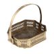 Traditional Brass Flower Basket in Jali Work