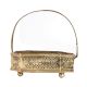 Traditional Brass Flower Basket in Jali Work