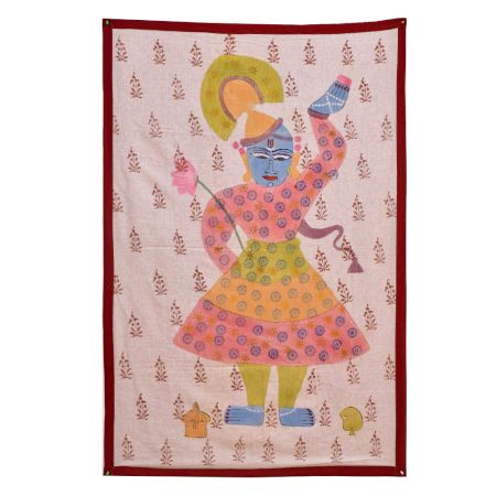 Lord Krishna Pichwai Painting  Folk Art Of Nathdwara