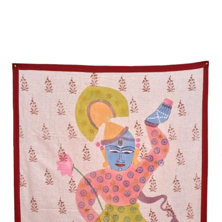 Lord Krishna Pichwai Painting  Folk Art Of Nathdwara