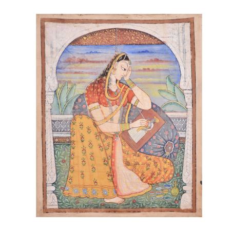 Watercolor Miniature PaintingÂ Of Princess Royal Obsessed With Portraying Her King