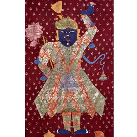 Hand Painted Lord Shrinathji Painting for Prayer Room