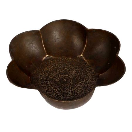 Vintage Brass Fruit Bowl for Home Decor