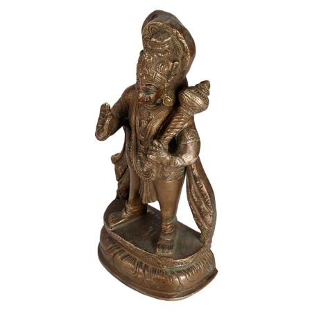 Handmade Brass Lord Hanuman Statue for Worship