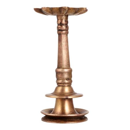 Handcrafted 7 Jyots Brass Oil Lamp for Decor