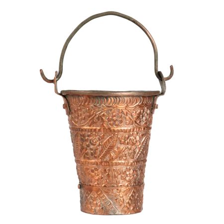 Small Copper Bucket for Flower Decoration