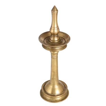 Handcrafted Oil Lamp in South Indian Art