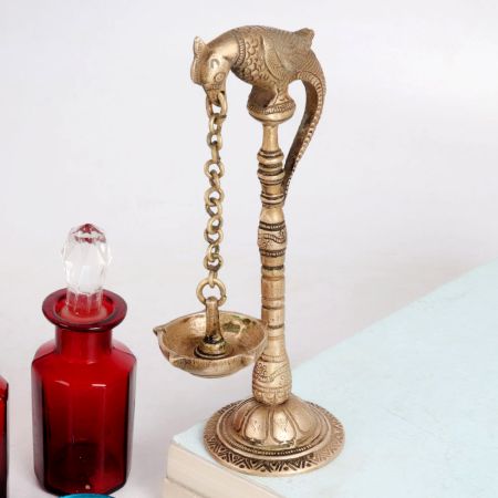 Handmade Hanging Oil Lamp for Worship
