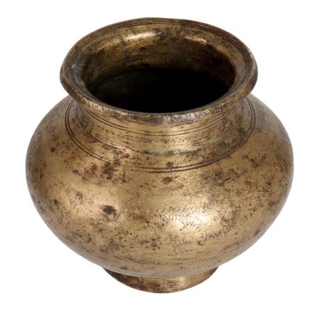 Vintage Brass Water Pot in Matte Finish