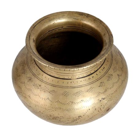 Traditional Brass Lota in Elegant Brown Finish