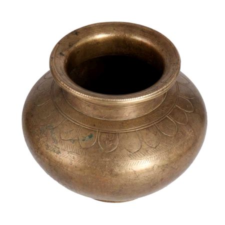 Brown Brass Water Pot in Antique Finish