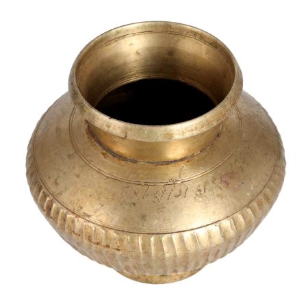 Antique Finish Brass Holy Water Pot