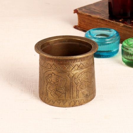 Handmade Engraved Panchpatra for DÃ©cor