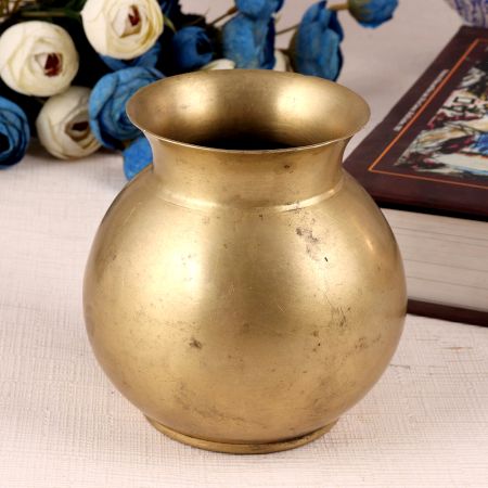 Handmade Plain Lota or Water Pot for Rituals