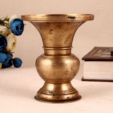 Antique Brass Water Pot in South Indian Art