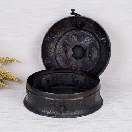 Black Finish Brass Jewelry Box for Decoration