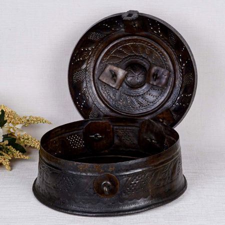 Designer Brass Jewelry Box for Home & Office Decor