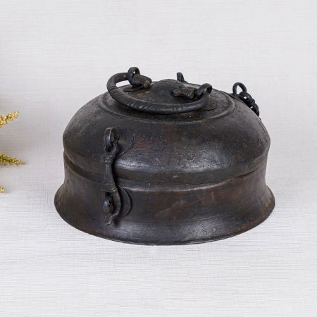 Handmade Brass Jewelry Box in Antique Finish