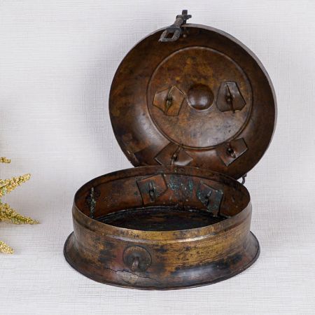 Antique Brass Jewelry Box for Home Decoration