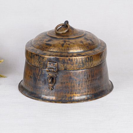 Brass Handmade Jewelry Box for Decoration