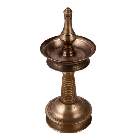 Vintage Oil Lamp Made of High-Quality Brass