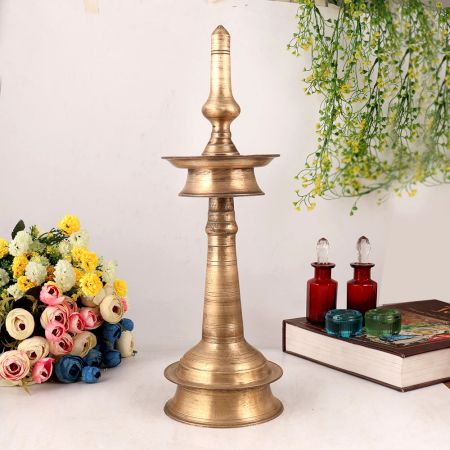 Used Oil Lamp Made of High Quality Brass