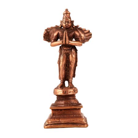 Lord Garuda Copper Statue in Antique Finish