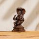 Hadmade Brown Brass Laxmi Narayan Statue With Sheshnag