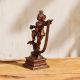 Copper Statue Of Lord Krishna Dancing On Kaliya, The Venomous Snake