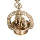 Vintage Brass Hanging Gajalakshmi Oil Lamp