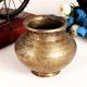 Vintage Brass Water Pot in Matte Finish
