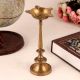 Traditional Brass Oil Lamp with 5 Jyots