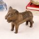 Traditional Lion Statue in Tribal Art