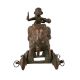 Indian Brass Elephant Statue with Two Riders