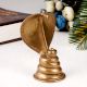 Indian Brass Lingam with Cobra Statue