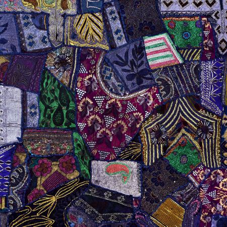 Cotton Vintage Patchwork Tapestry Embroidered Wall Hanging