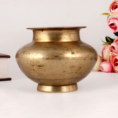 Indian Brass Lota Water Pot for Rituals