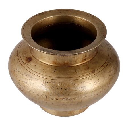 Indian Brass Lota Water Pot for Rituals