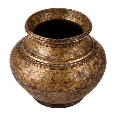 Antique Brass Pot or Lota for Indoor Decoration