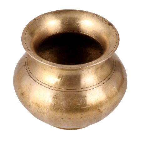 Glossy Golden Water Pot or Lota Crafted from Brass