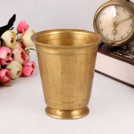 Premium Brass Glass for Hindu Rituals