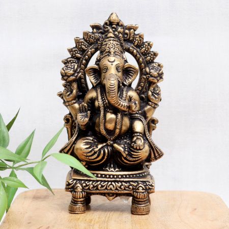 Premium Bronze Lord Ganesha Statue for Worship