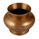 Elegant Brown Brass Pot or Lota for Decoration